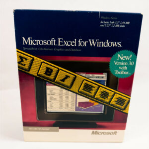 Microsoft Excel for Windows 3.0 3.5" and 5.25" Disks with Toolbar and Manuals