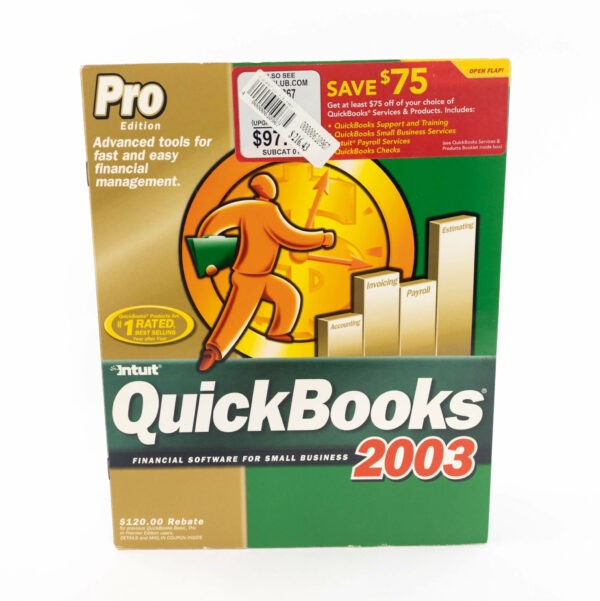 Intuit QuickBooks 2003 Pro Edition with Manual and Key