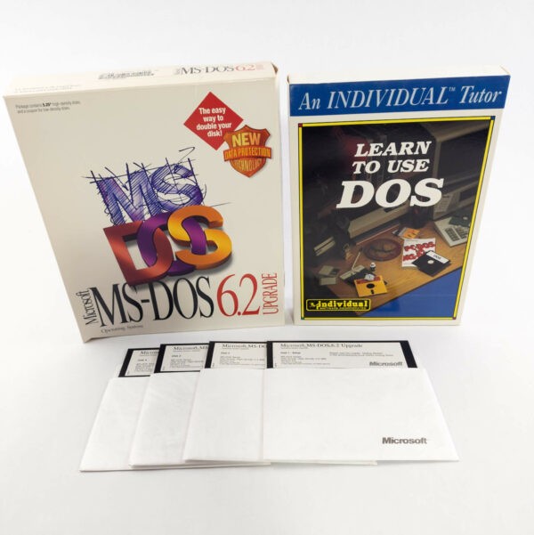 Microsoft MS-DOS 6.2 Upgrade and Learn to Use DOS Tutor Software